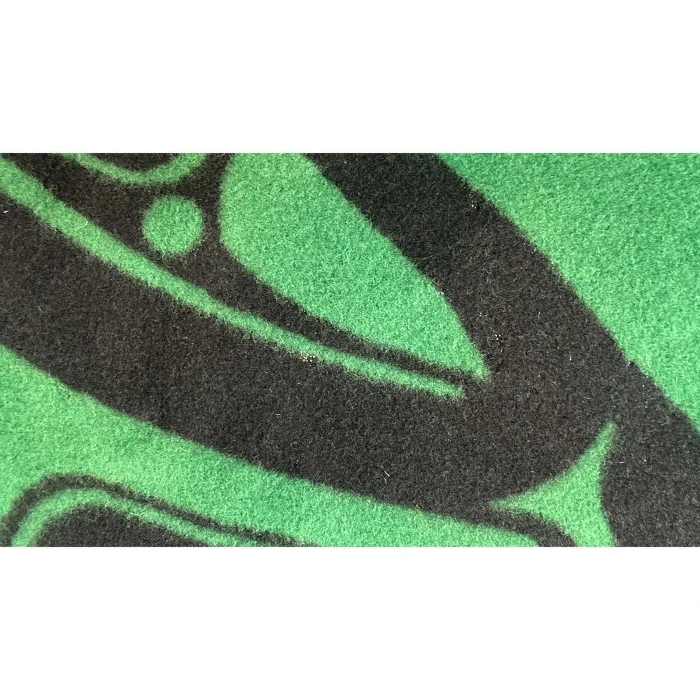 Vintage Pendleton Chinook Capital Wool Blanket 64x72 Green Black NWT Tribal